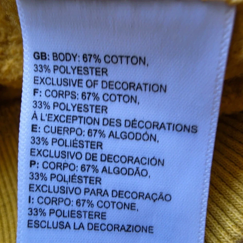 The North Face Mens XXL Mustard Yellow Box Logo Never Stop Exploring Hoodie - Picture 5 of 8